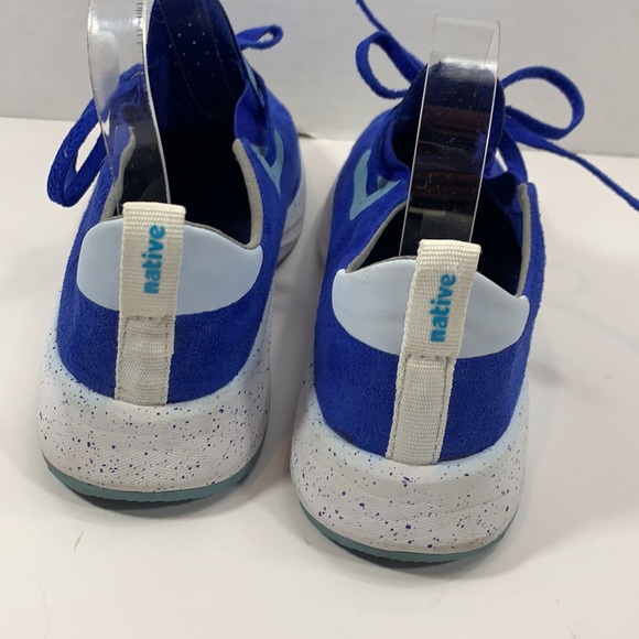 Native blue perforated pull on sneakers size 7 - Picture 4 of 8